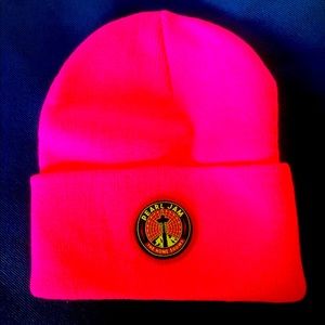 Pearl Jam Pink Winter Hat One Size Brand New